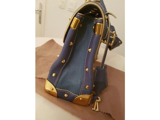 Borsa a mano Louis Vuitton Juiliana Blu in Pelle - vista 6