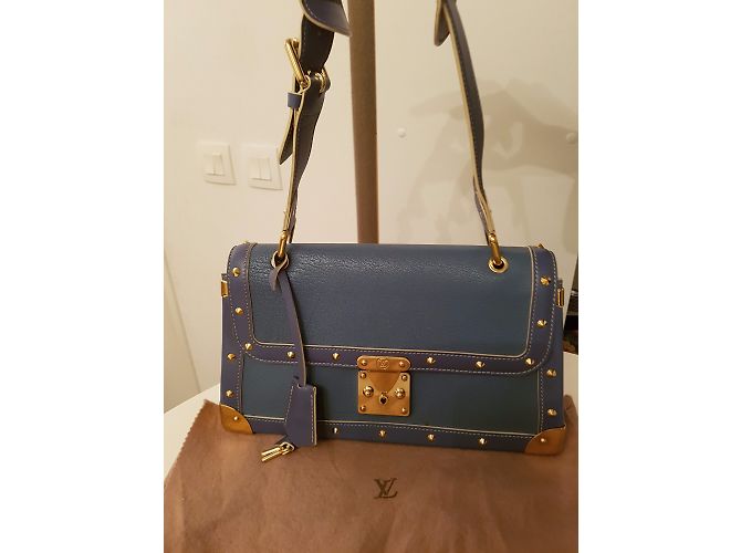 Borsa a mano Louis Vuitton Juiliana Blu in Pelle - vista 8