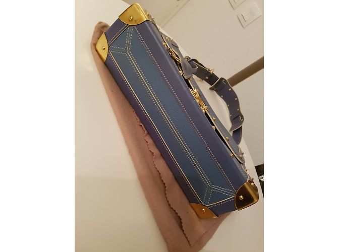 Borsa a mano Louis Vuitton Juiliana Blu in Pelle - vista 9