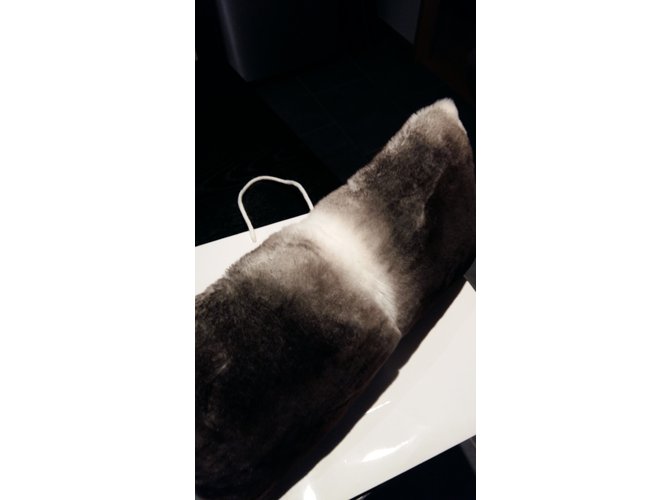 Autre Marque Coussin en orylag gris - vue 5