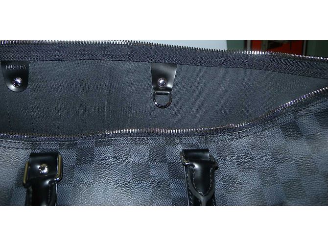 Louis Vuitton keepall 55 cm Damier Schwarz Grau - Ansicht 13