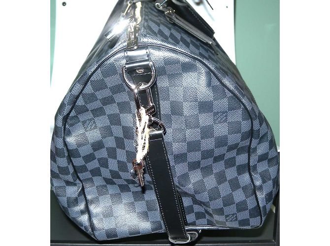 Louis Vuitton keepall 55 cm Damier Schwarz Grau - Ansicht 5