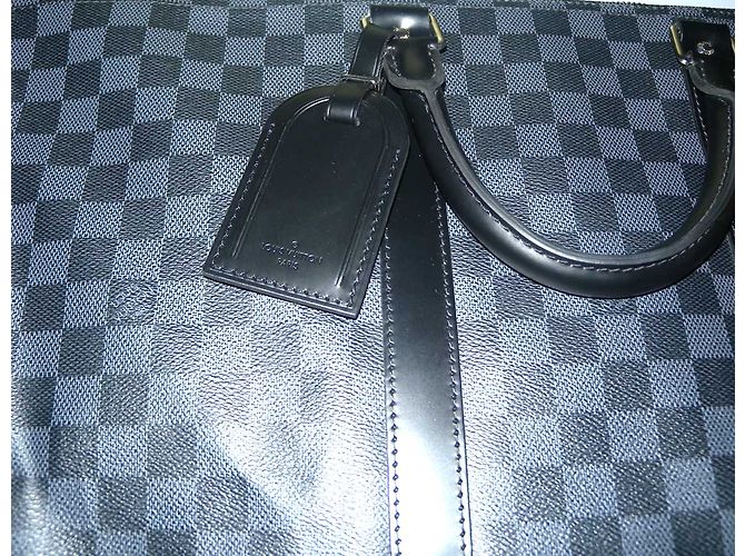 Louis Vuitton keepall 55 cm Damier Schwarz Grau - Ansicht 7