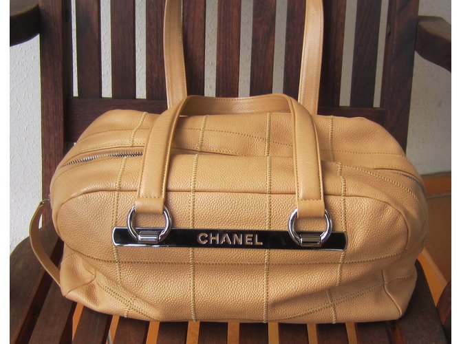 Chanel Bowling-Tasche Beige - Ansicht 3