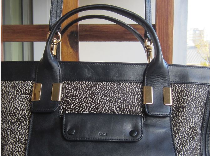 Borsa a mano Chloé Alice in pelle nera Nero - vista 6
