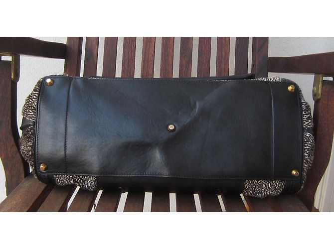 Borsa a mano Chloé Alice in pelle nera Nero - vista 8