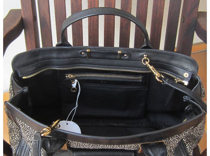 Borsa a mano Chloé Alice in pelle nera Nero - vista 9