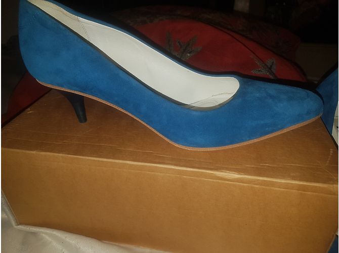 Décolleté Acne in scamosciato blu - vista 8