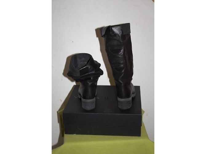 Botas Vic Matié de piel negra Negro - vista 2