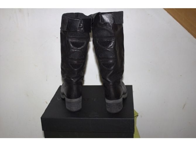 Botas Vic Matié de piel negra Negro - vista 3
