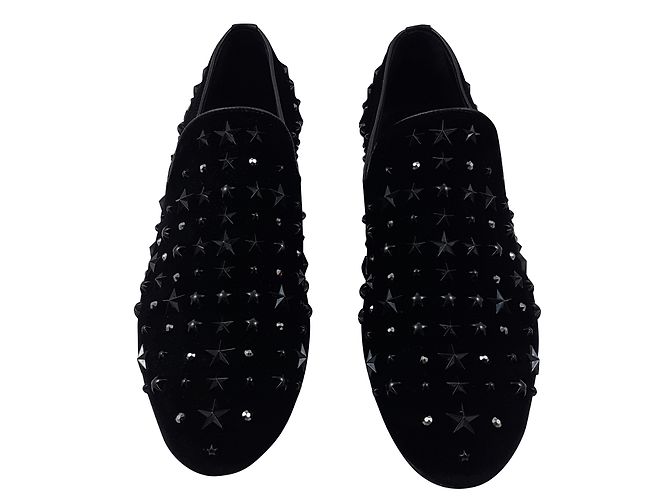 Jimmy Choo Sloane Samtschuhe Schwarz - Ansicht 2