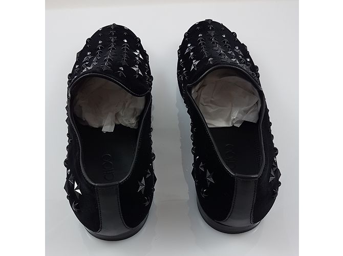Jimmy Choo Sloane Samtschuhe Schwarz - Ansicht 5