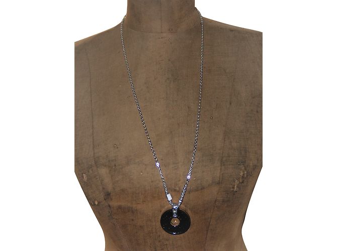 Set Collana e Anello Calvin Klein Nero Argentato Acciaio Argento - vista 2