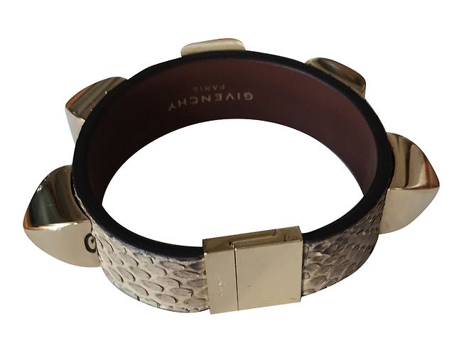 Pulsera Givenchy Mini Studs Pitón Dorado Talla S - vista 2