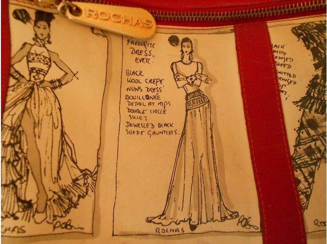 Borsa Rochas in vinile rossa Rosso - vista 3