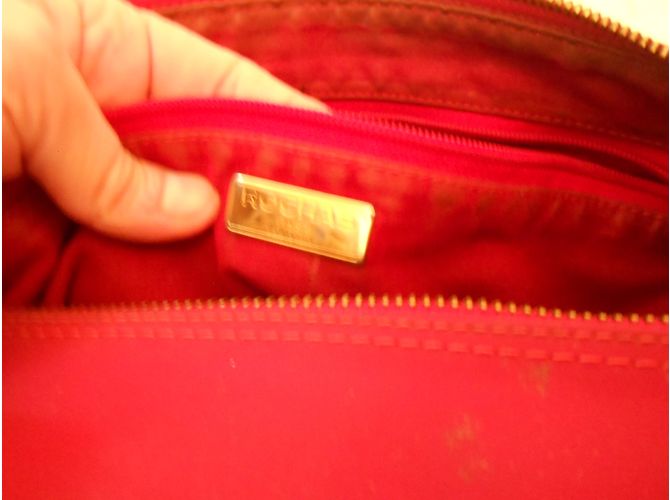 Borsa Rochas in vinile rossa Rosso - vista 6