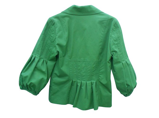 Autre Marque Chaqueta St Martin's de algodón verde talla 38 - vista 2