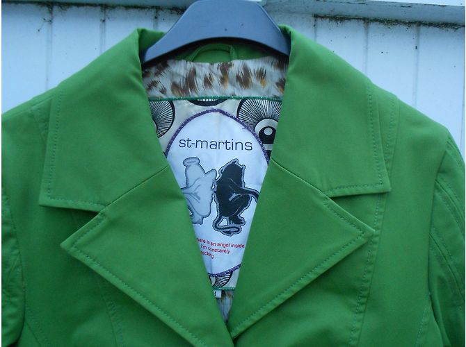 Autre Marque Chaqueta St Martin's de algodón verde talla 38 - vista 5