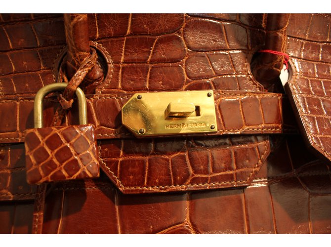 Hermès Birkin Voyage HAC Marrone - vista 2