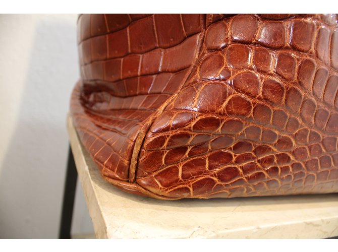 Hermès Birkin Voyage HAC Marrone - vista 4