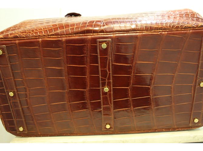 Hermès Birkin Voyage HAC Marrone - vista 6