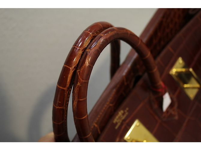 Hermès Birkin Voyage HAC Marrone - vista 9