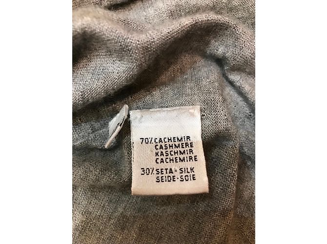 Cruciani Strickjacke aus Kaschmir und Seide Grau - Ansicht 2