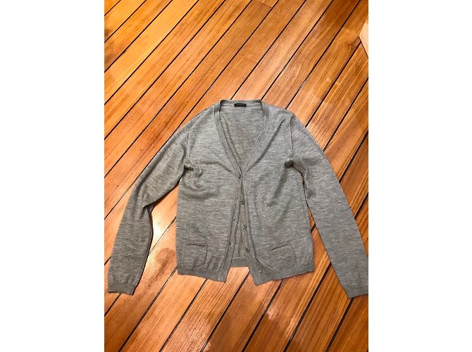 Cruciani Strickjacke aus Kaschmir und Seide Grau - Ansicht 3