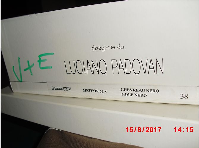 Botas Luciano Padovan de piel negra 38 Negro - vista 3