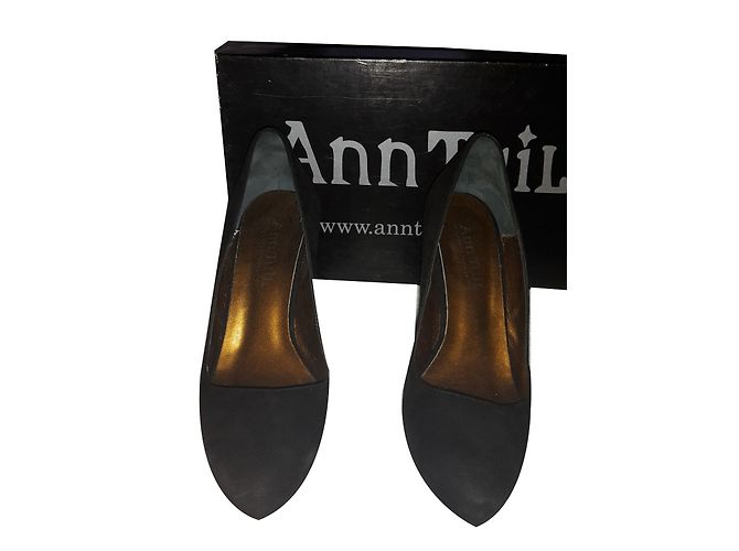 Décolleté Ann Tuil in pelle di cervo nera 38 Nero - vista 2