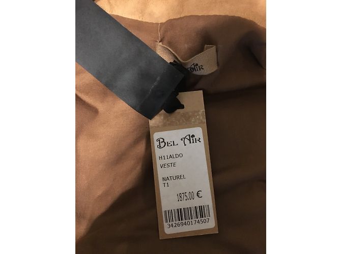 Abrigo Bel Air Caramel con Cuello de Zorro y Mangas de Piel de Camello Caramelo - vista 7
