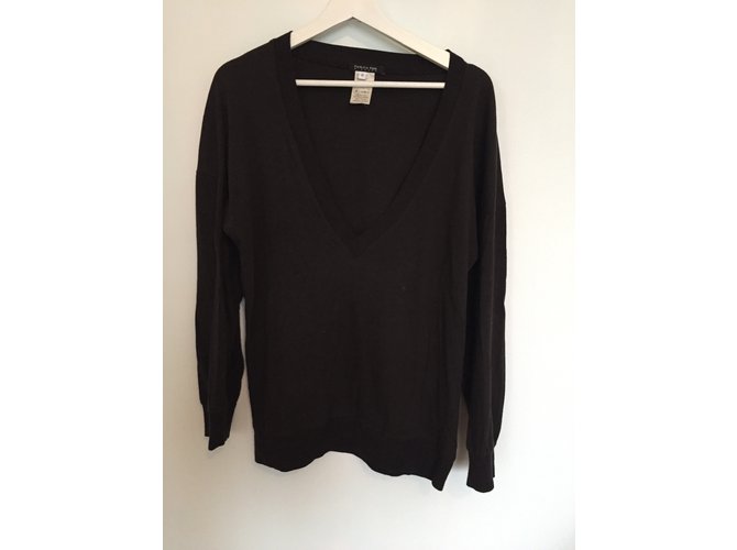 Patrizia Pepe Strickpullover Baumwolle Dunkelbraun - Ansicht 3