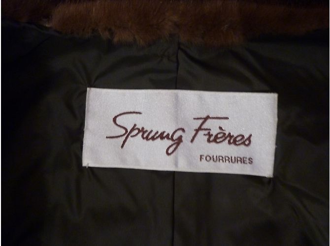 Sprung Frères Nerzjacke Dunkelbraun - Ansicht 2