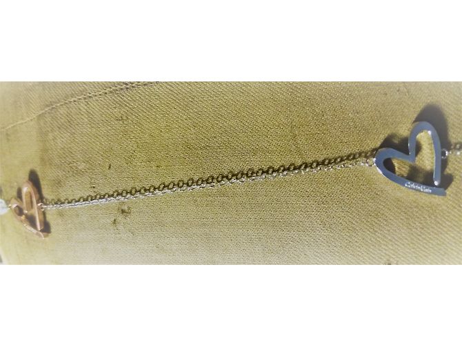 Collana lunga Calvin Klein in acciaio con cuori Argento - vista 3
