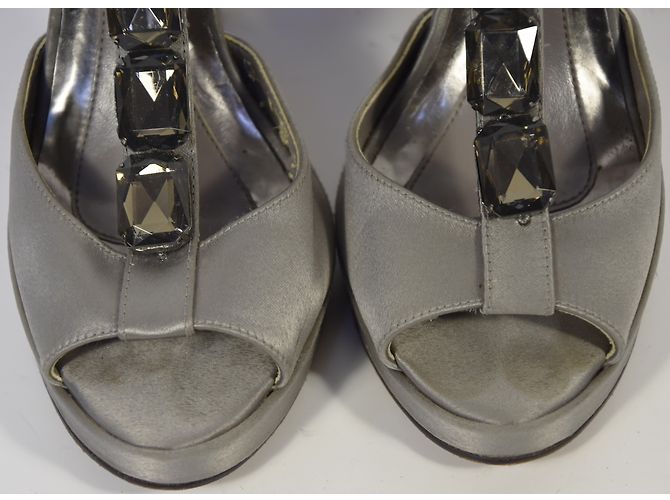Sandali Carvela con raso e strass color Cognac - vista 5