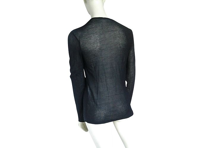 Cárdigan Helmut Lang de algodón negro - vista 2
