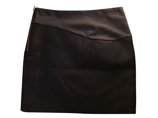 Gonna The Kooples in lana e lino blu navy Taglia 36 - vista 2