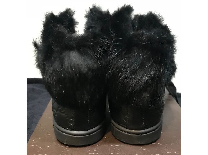 Sneakers alte Gucci CODA in pelle nera Nero - vista 5