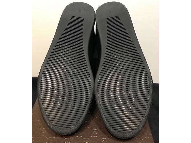 Sneakers alte Gucci CODA in pelle nera Nero - vista 6