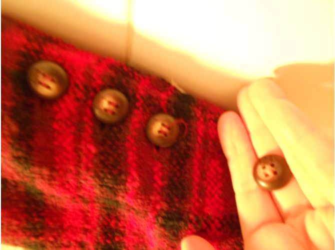 Sonia Rykiel Jacke aus roter Wolle mit Schottenmuster - Ansicht 4