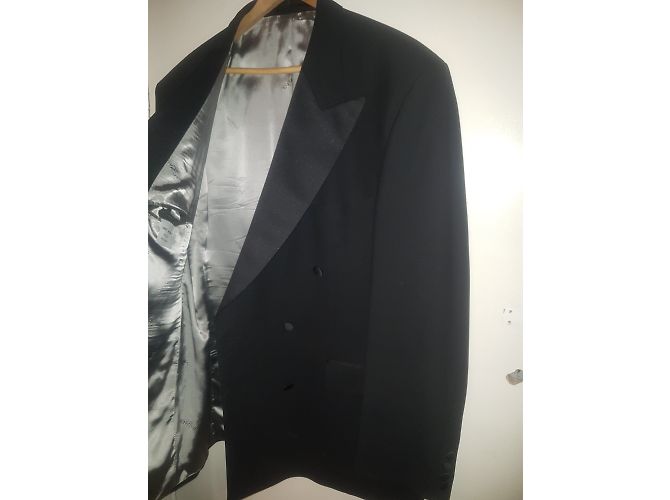 Balmain Abendjacke Schwarz Wolle 44FR - Ansicht 11