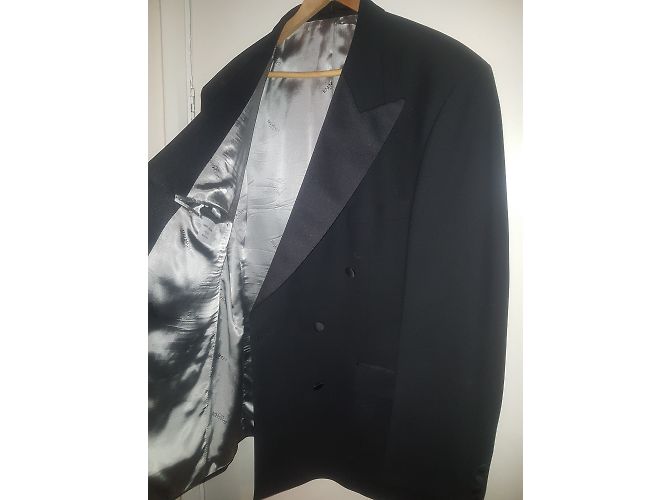 Balmain Abendjacke Schwarz Wolle 44FR - Ansicht 14