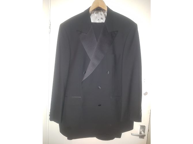 Balmain Abendjacke Schwarz Wolle 44FR - Ansicht 4