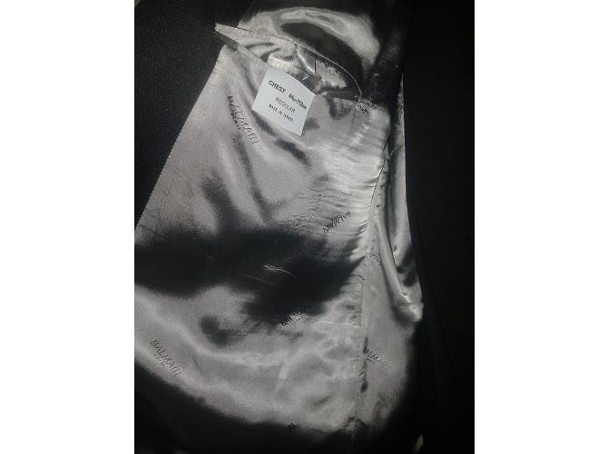 Balmain Abendjacke Schwarz Wolle 44FR - Ansicht 8