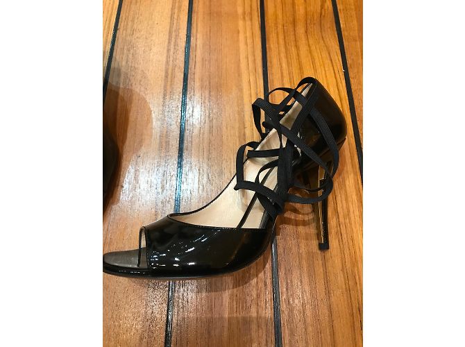 Décolleté Fendi in vernice nera 38 Nero - vista 3