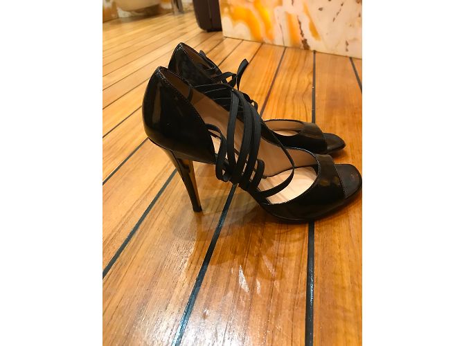 Décolleté Fendi in vernice nera 38 Nero - vista 6