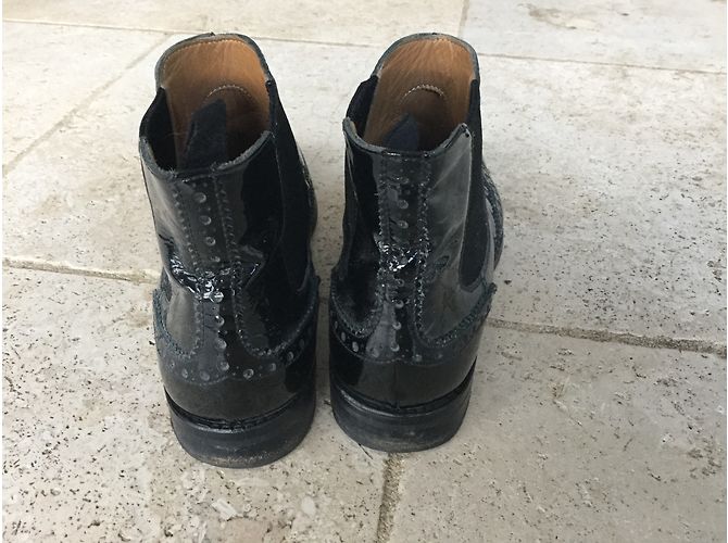 Botines Church's de charol negro 37.5 - vista 3