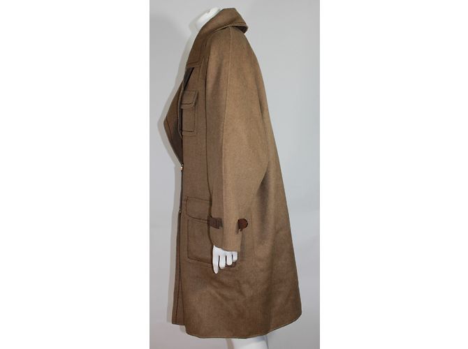 Abrigo Oversize Kenzo Taupe Cachemira y Lana 38FR Gris pardo - vista 5