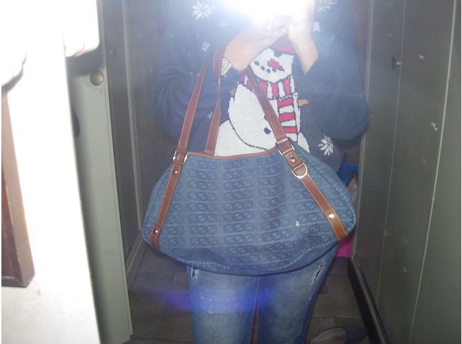 Borsa a mano Gucci GG blu in tessuto - vista 16