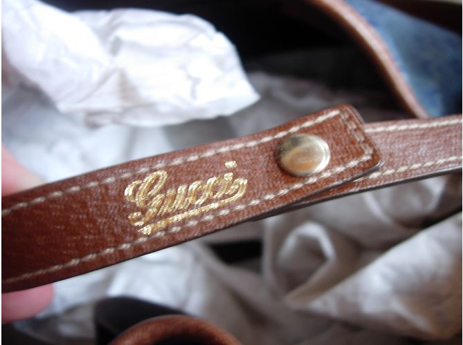 Borsa a mano Gucci GG blu in tessuto - vista 7